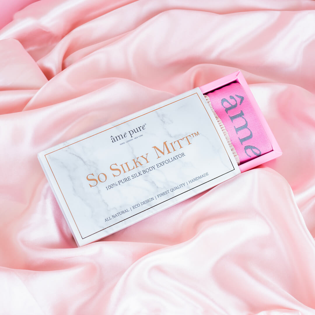So Silky Mitt™️ | Exfoliating Scrub Mitt 100% Silk
