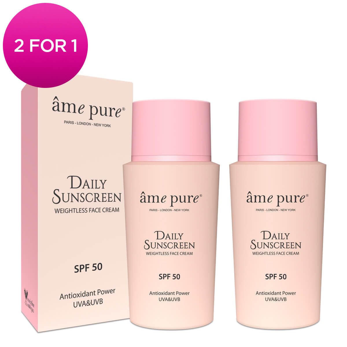 2 for 1 | Daily Sunscreen | SPF 50