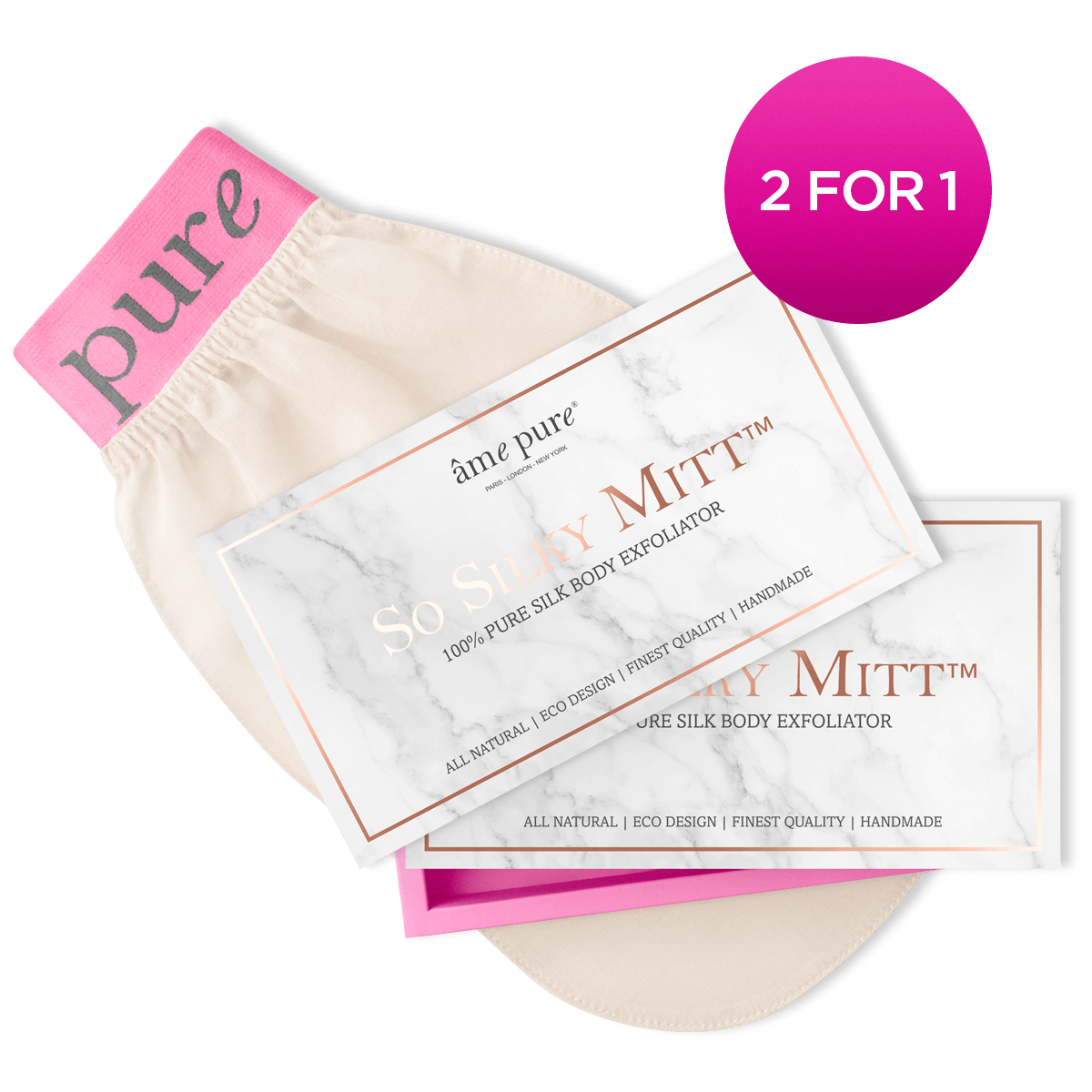 So Silky Mitt™️ | 100% Pure Zijde | 2 voor 1